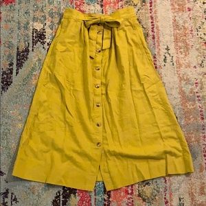 Madewell Mellow yellow skirt